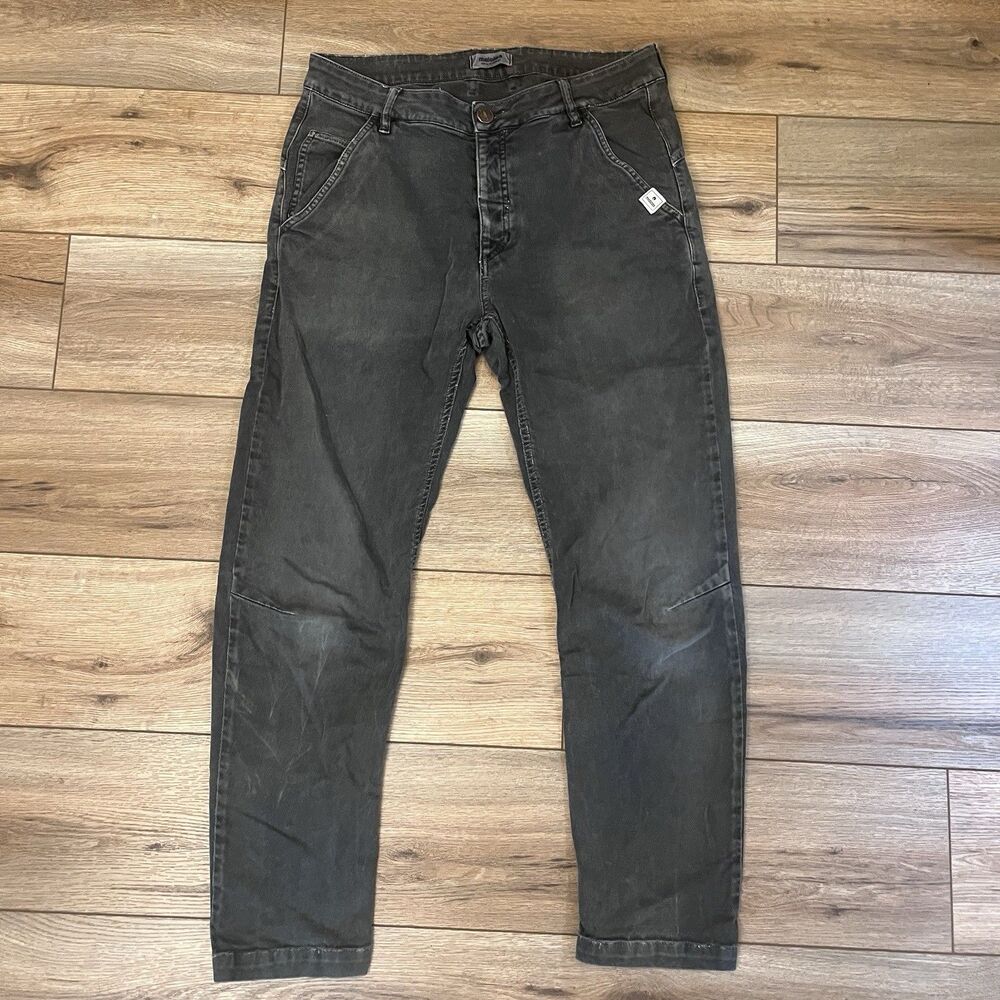 Maloja Gray Black Denim Jeans Riding Biking Outdoors Women's 32x32 (32x28")
